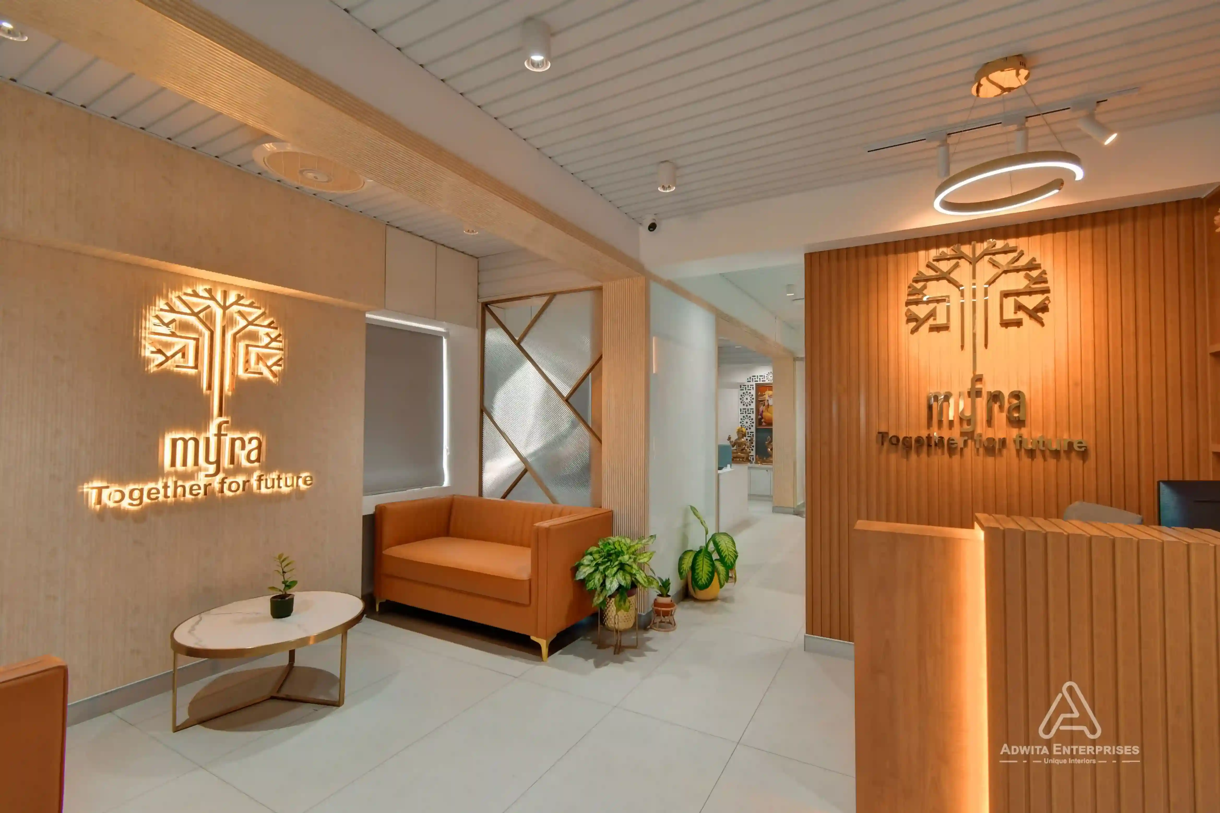 Modern corporate office interior